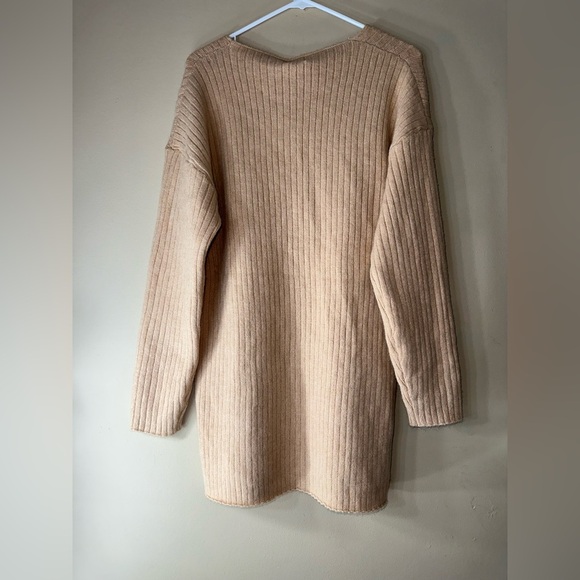 Princess Polly preppy neutral Xs/S Alivia sweater dress Beige - Picture 5 of 7